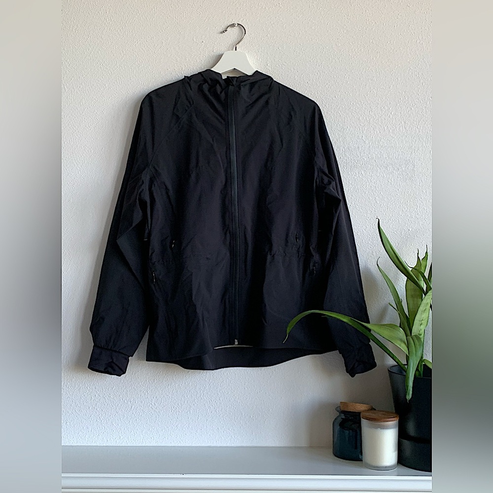 Lululemon Athletica Full Zip Hooded Rain Jacket | Cinched Waist Size 8